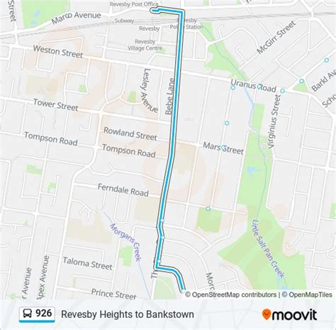 926 bus route|Revesby Heights to Bankstown servicing Revesby & Bankstown .